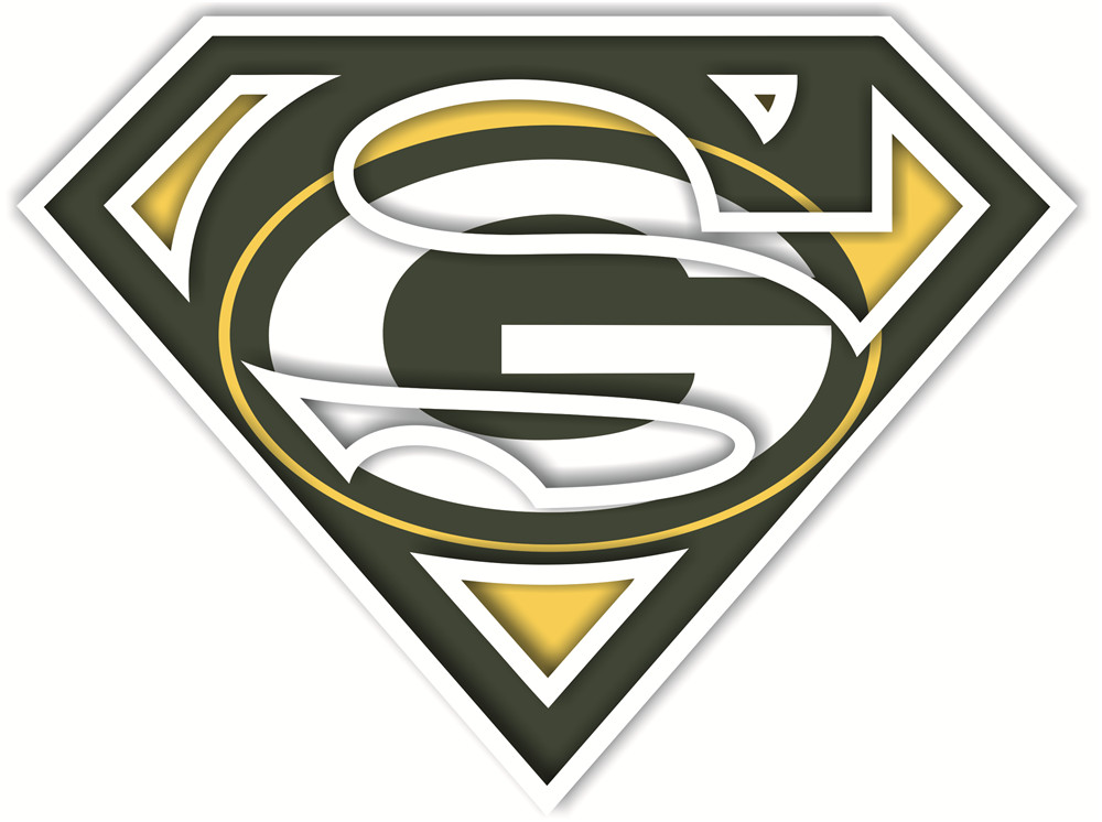 Green Bay Packers superman logos iron on heat transfer...